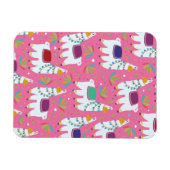 可愛いラマ柄 マグネット (横)