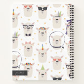 可愛いラマ螺旋新学期 ノートブック (裏面)