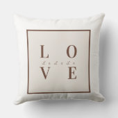 可愛いラマ・アルパカとフローラは愛と言う クッション (裏面)