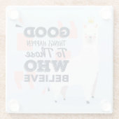 可愛いラマ ガラスコースター (裏面)