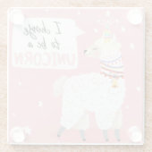 可愛いラマ ガラスコースター (裏面)