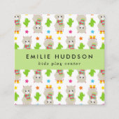 可愛いラマ、キッズセ遊ンター、アクティビティセンター スクエア名刺 (正面)