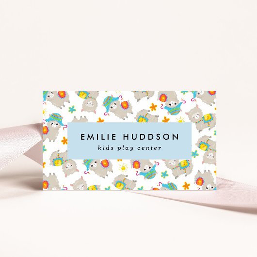 可愛いラマ、キッズセ遊ンター、アクティビティセンター 名刺