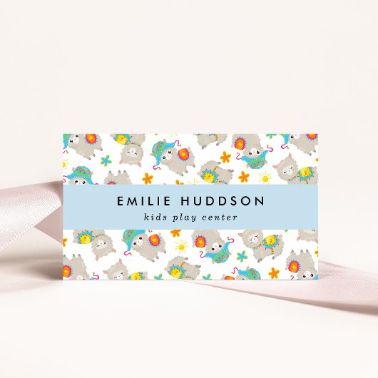 可愛いラマ、キッズセ遊ンター、アクティビティセンター 名刺