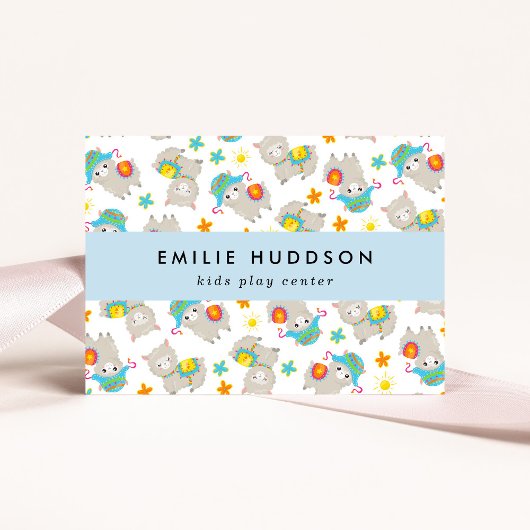 可愛いラマ、キッズセ遊ンター、アクティビティセンター 名刺