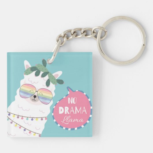 可愛いラマ キーホルダー (裏面)