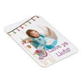 可愛いラマ&タッセルフォトデザイン マグネット (右側)