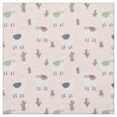 可愛いラマ ファブリック (見本)