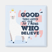 可愛いラマ マグネット (正面)