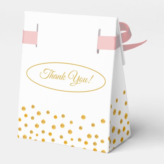 可愛いラマ、牡丹&金ゴールド紙吹雪ありがとう フェイバーボックス (裏面サイド)