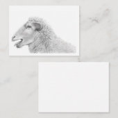 可愛いラムノートカード ノートカード (正面/裏面)