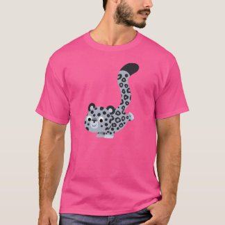 可愛いランディングカートンユキヒョウTシャツ Tシャツ
