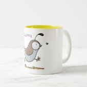 可愛いランニングイラストレーション ツートーンマグカップ (正面右)