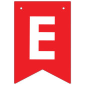 可愛いラヴ赤と白婚約プロポーズ写真 バンティングフラッグ (第2の旗)