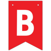 可愛いラヴ赤と白婚約プロポーズ写真 バンティングフラッグ (第1の旗)