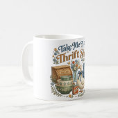 可愛いリサイクルショップへ連れてって コーヒーマグカップ (正面左)