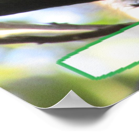 可愛いリスのユーモアのポスターを持っている ポスター (角)