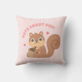 可愛いリスの木の実がパおもしろいン大好き クッション (裏面)