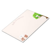 可愛いリストのためのキツネとリスのメモ帳 ノートパッド (アングル)