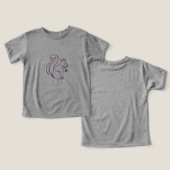 可愛いリスモダンクおもしろいトドラーのトップ (デザイン正面&裏面)