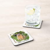 可愛いリス柄だが素敵 コースター (右側)