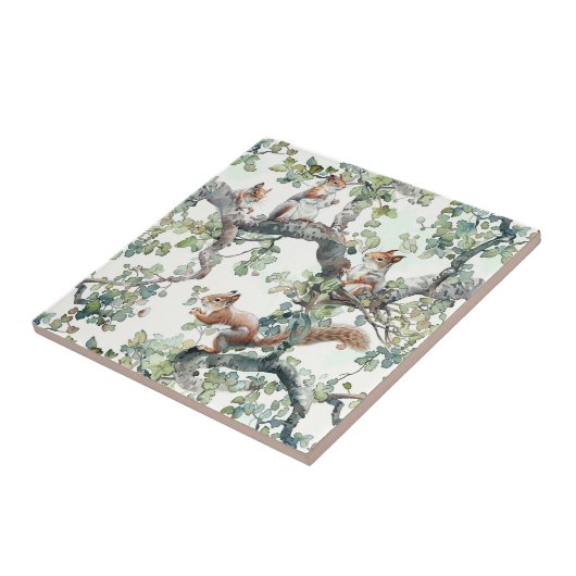 可愛いリス柄 タイル (側面)