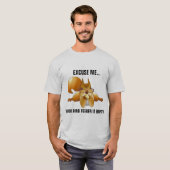 可愛いリスTシャツ、鳥の餌付け器が空 Tシャツ (正面フル)