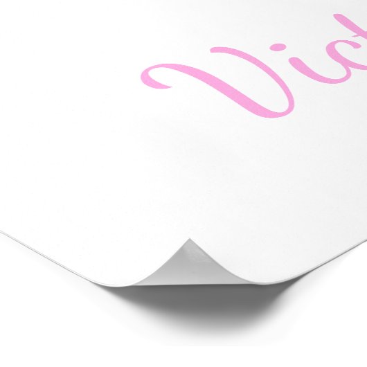 可愛いリットディアベビーシャワーウェルカムサイン ポスター (角)