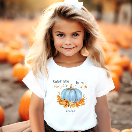 可愛いリトルカボチャ秋名幼児Tシャツ トドラーTシャツ