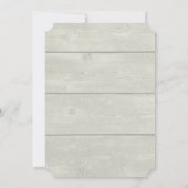 可愛いリトルキツネキュールアップバースデーパーティー 招待状 (裏面)