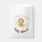 可愛いリトルキングサファリオンムーンベビーシャワーボーイ フェイバーバッグ (正面)