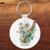 可愛いリトルコアラベアオーストラリア動物芸術のキー キーホルダー (正面)