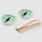 可愛いリトルダンサーパーソナル文字 ハンドファン (組立なし)