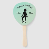 可愛いリトルダンサーパーソナル文字 ハンドファン (裏面)