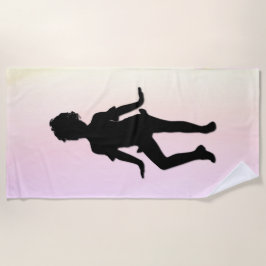 可愛いリトルダンサー ビーチタオル