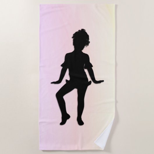 可愛いリトルダンサー ビーチタオル (正面)