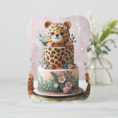可愛いリトルヒョウ層ケーキ (スタンド正面)