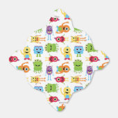 可愛いリトルモンスターズパーティーパターン愛用ボックス フェイバーボックス (折り畳みなし)