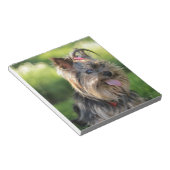 可愛いリトルヨークシャーテリアドッグ ノートパッド (アングル)