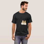 可愛いリトルリスChipmunk顔グラフィック Tシャツ (正面フル)