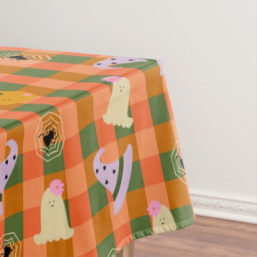 可愛いリトル幽霊ハロウィーン テーブルクロス (インサイチュ)