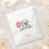 可愛いリトル恋しく思オネダーフル第1誕生日ピンク フェイバーバッグ (クリップ留めされた状態)