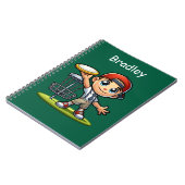 可愛いリトル遊ボーズディスクゴパーソナライズされたルフ ノートブック (左側)