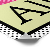 可愛いリル小さなラディバグレター&ネームウォールポスター ポスター (角)