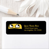 可愛いリル忍者絵文字 ラベル (インサイチュ)