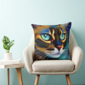 可愛いリンクスのポイントSiameseの顔 クッション (椅子)