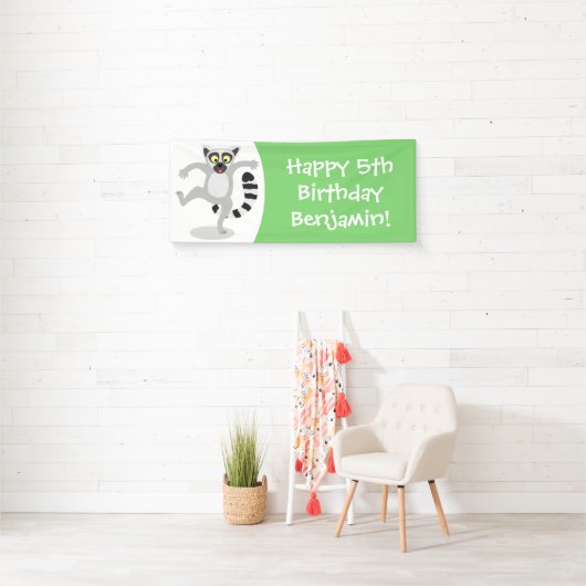 可愛いリングの尻軽漫画パーソナライズされたの誕生日 横断幕 (インサイチュ)