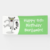 可愛いリングの尻軽漫画パーソナライズされたの誕生日 横断幕 (横)