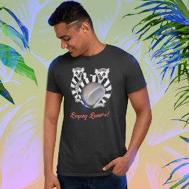 可愛いリングや輪尾のマダガスカル Tシャツ