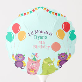 可愛いリールモンスターカートゥーンおもしろい誕生日パーティー バルーン